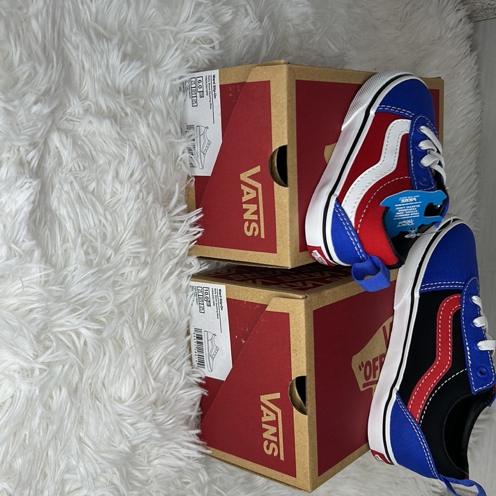 NIB COLOR BLOCK VANS 1 pair - Picture 2 of 7